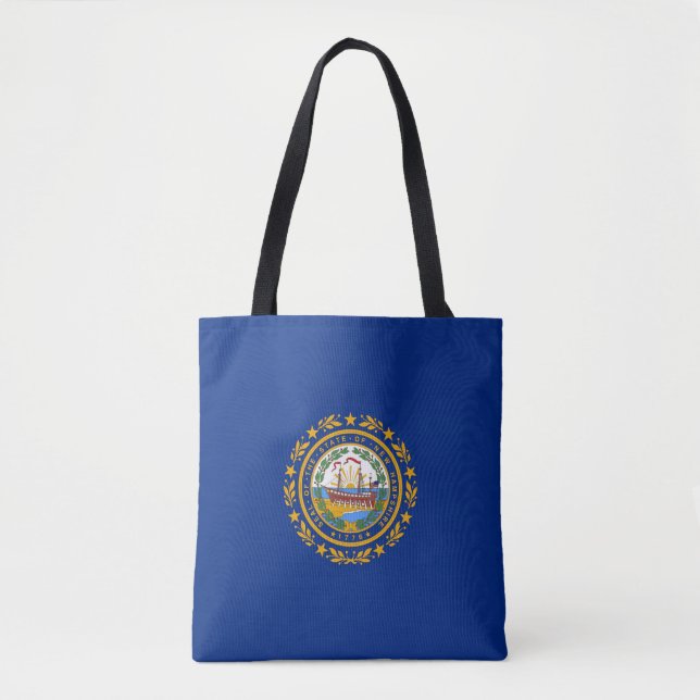 New Hampshire Flag Tote Bag (Front)