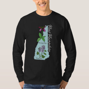 New Hampshire Flower Purple Lilac & Pink Lady's Sl T-Shirt