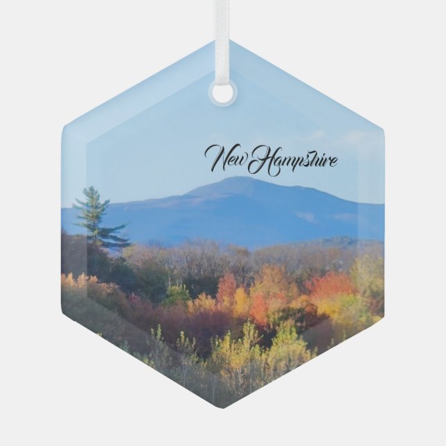 New Hampshire   Glass Tree Decoration (Front)