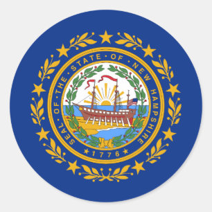 New Hampshire great seal stickers