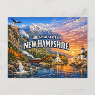 New Hampshire Greetings Postcard