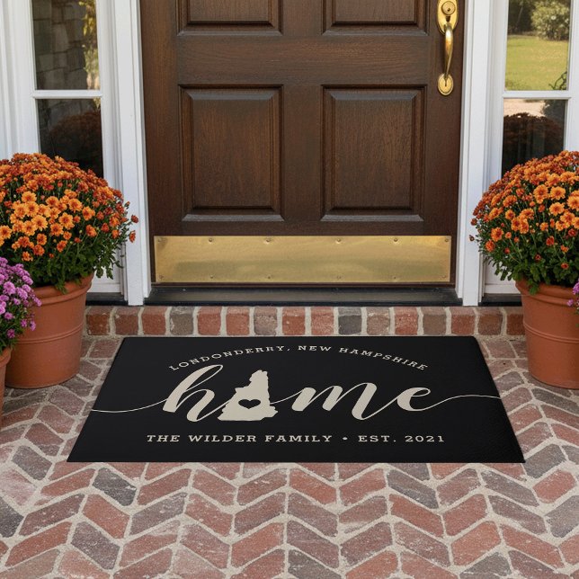 New Hampshire Home State Personalised Doormat (Creator Uploaded)