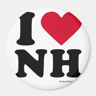 NEW HAMPSHIRE - "I LOVE NH" "I LOVE NEW HAMPSHIRE" MAGNET