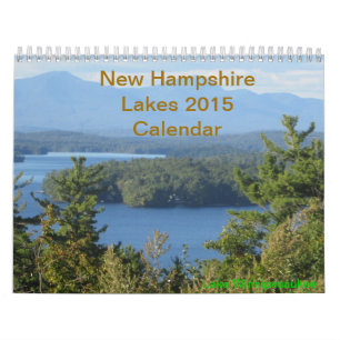 New Hampshire Lakes 2015 Calendar