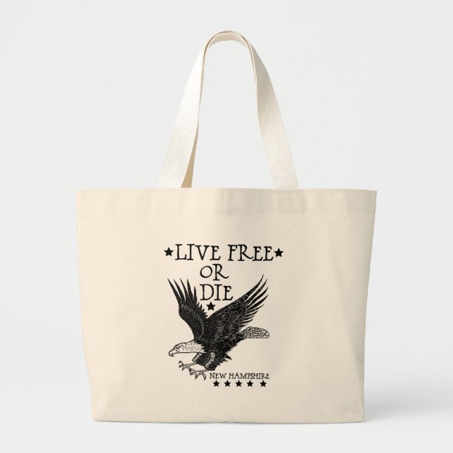 New Hampshire Large Tote Bag (Front)
