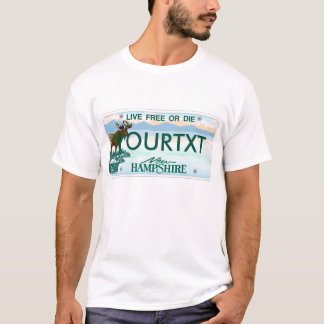 New Hampshire License Plate T-Shirt