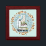 New Hampshire Lighthouse Gift Box<br><div class="desc">Shells New Hampshire Lighthouse gift box by ArtMuvz Illustration. Matching Lighthouse t-shirts, Light house gifts, lighthouses collector apparel. Lighthouse gifts are a great way to show someone you care, especially if they love the ocean, the coast, or lighthouses themselves. Lighthouses are iconic symbols of hope, guidance, and safety, and they...</div>