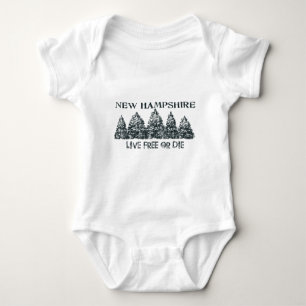 New Hampshire Live Free Baby Bodysuit