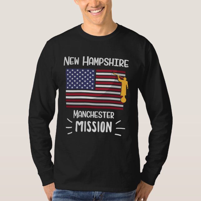 New Hampshire Manchester Mormon LDS Mission Missio T-Shirt (Front)