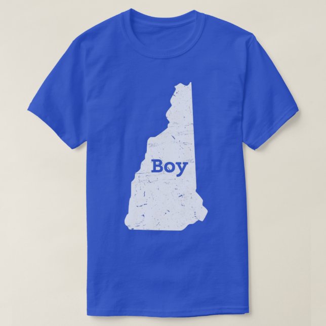 New Hampshire Map Boy  T-Shirt (Design Front)