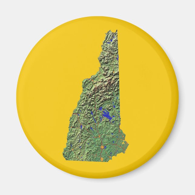 New Hampshire Map Magnet (Front)