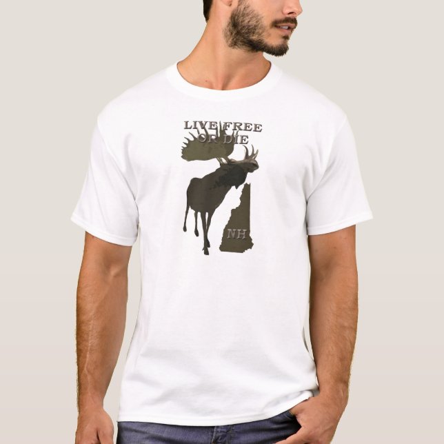 New Hampshire Moose T-Shirt (Front)