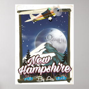 New Hampshire,Mount Washington travel poster