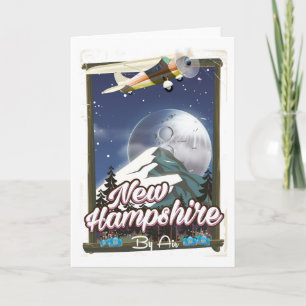 New Hampshire,Mount Washington travel poster Holiday Card