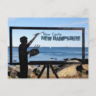 New Hampshire, New Castle Great Island Sculpture Postcard