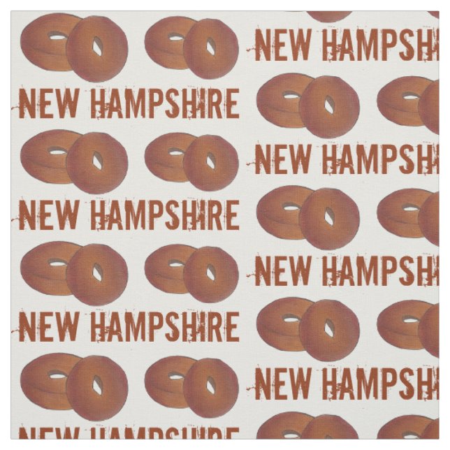 New Hampshire NH Apple Cider Doughnuts Doughnuts F Fabric (Swatch)