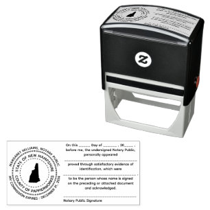 New Hampshire Notary Public Acknowledgement Stamp