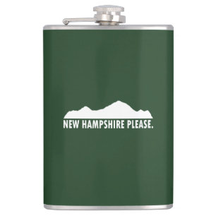 New Hampshire Please Hip Flask