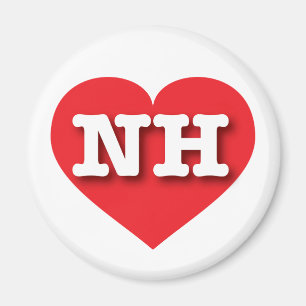 New Hampshire Red Heart - Big Love Magnet