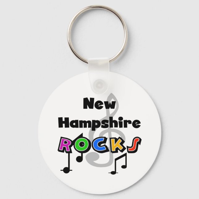 New Hampshire Rocks Key Ring (Front)