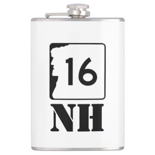 New Hampshire Route 16 Hip Flask