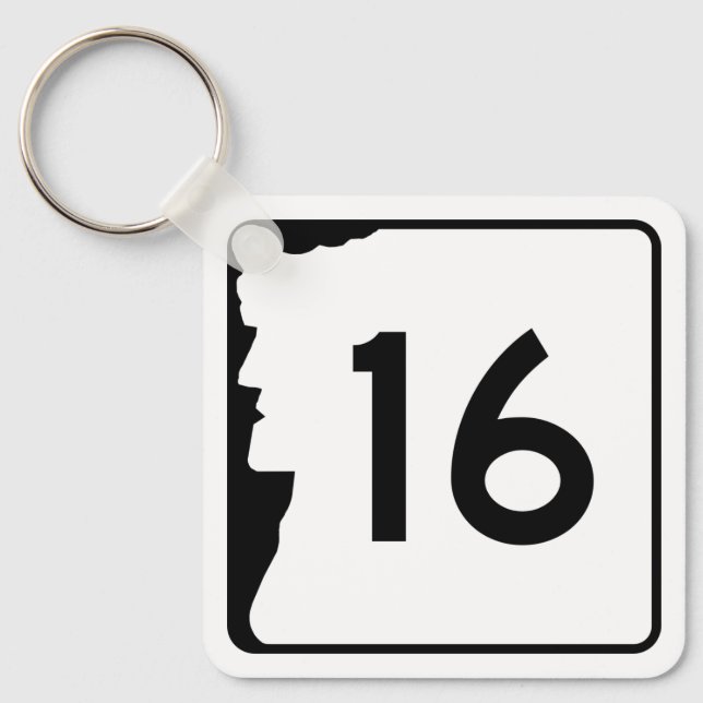 New Hampshire Route 16 Key Ring (Front)