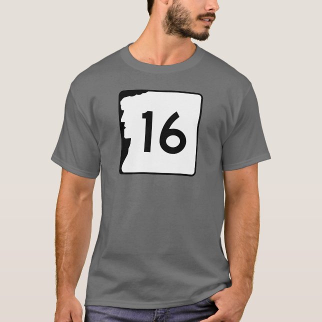 New Hampshire Route 16 T-Shirt (Front)