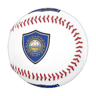 New Hampshire shield flag baseball