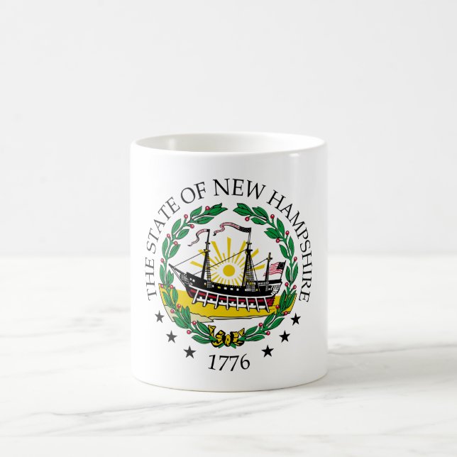 New Hampshire sign Coffee Mug (Center)