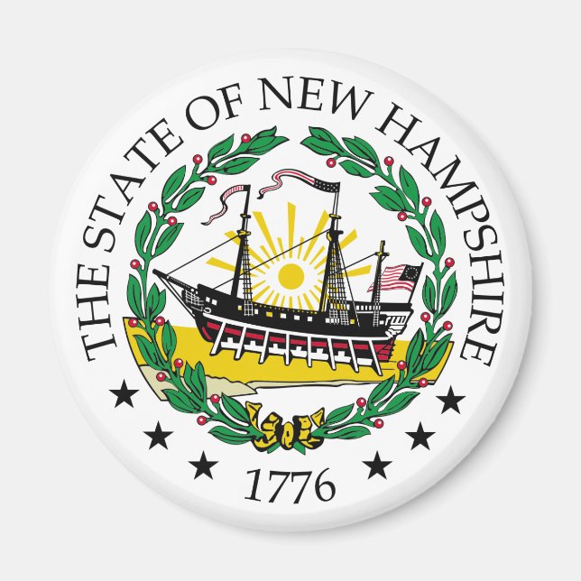 New Hampshire sign Magnet (Front)
