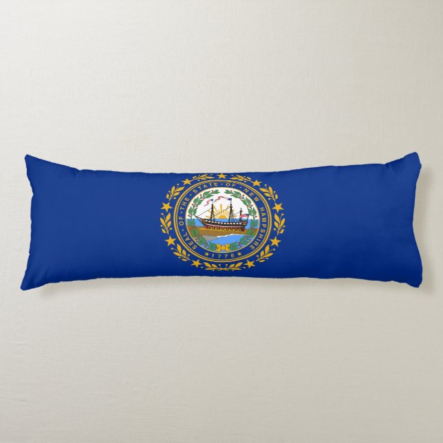 New Hampshire State Flag Body Cushion (Front)