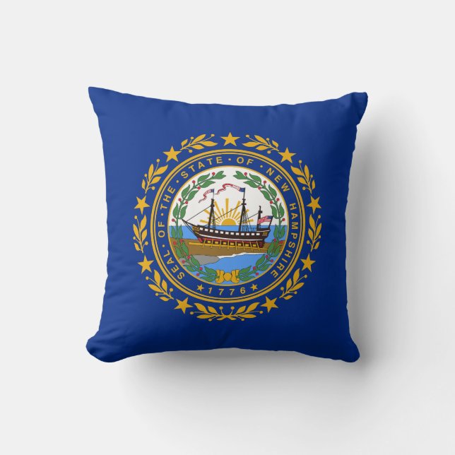 New Hampshire State Flag Cushion (Front)