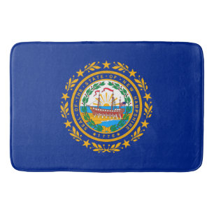 New Hampshire State Flag Design Bath Mat