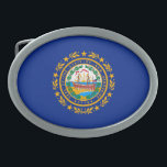 New Hampshire State Flag Design Belt Buckles<br><div class="desc">Here's a New Hampshire State Flag Design presented on a variety of popular products. A great custom gift idea for all occasions and for anyone coming for a visit.</div>