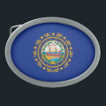 New Hampshire State Flag Design Belt Buckles<br><div class="desc">Here's a New Hampshire State Flag Design presented on a variety of popular products. A great custom gift idea for all occasions and for anyone coming for a visit.</div>