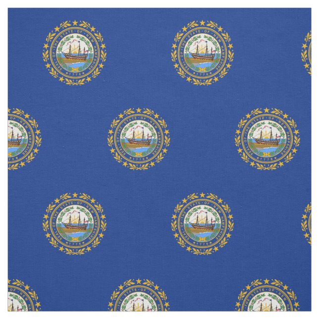 New Hampshire State Flag Fabric (Swatch)