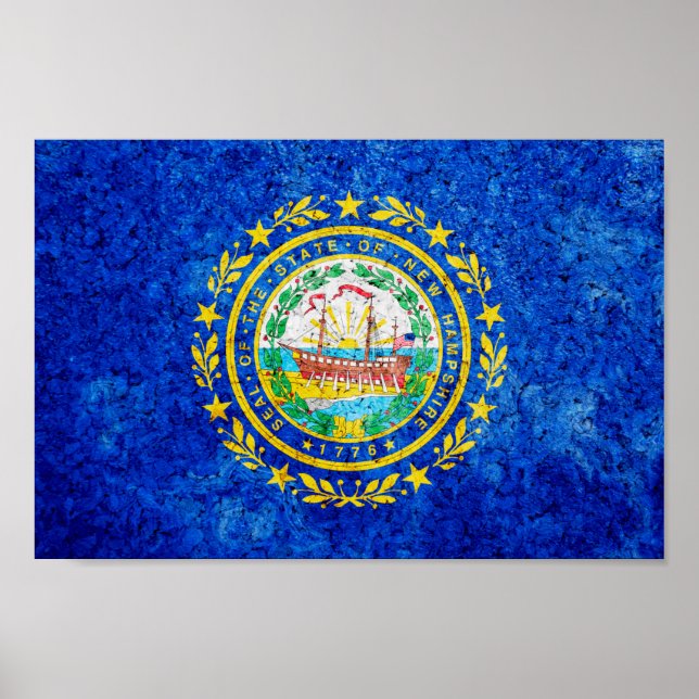 New Hampshire State Flag Poster (Front)