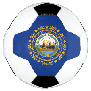 New Hampshire State Flag Soccer Ball