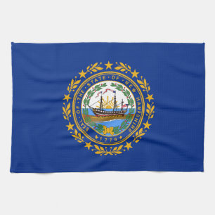 New Hampshire State Flag Tea Towel