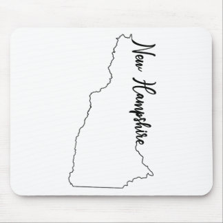 New Hampshire State Outline w/ Script NH Mouse Pad