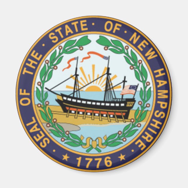 New Hampshire State Seal Magnet (Front)