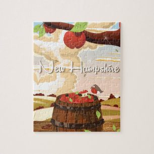 New Hampshire travel poster Jigsaw Puzzle