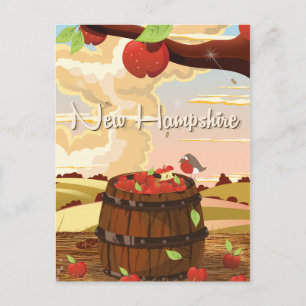 New Hampshire travel poster Postcard