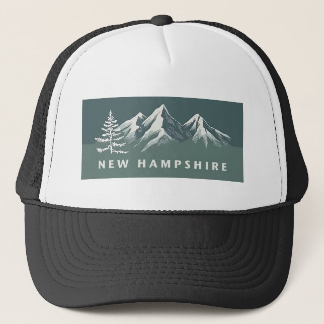 New Hampshire United States of America Trucker Hat (Front)