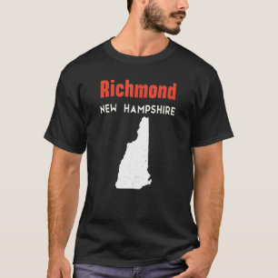 New Hampshire Usa State America Travel Richmond T-Shirt