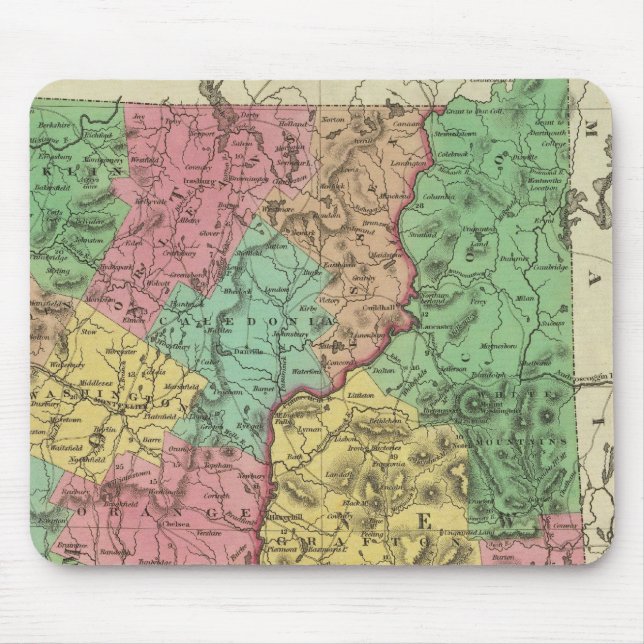 New Hampshire & Vermont 2 Mouse Pad (Front)
