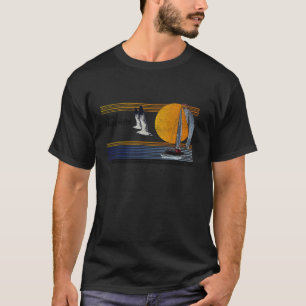 New Hampshire Vintage Sailing Sailboat Sail Boat B T-Shirt