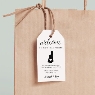 New Hampshire Wedding Welcome Gift Tags