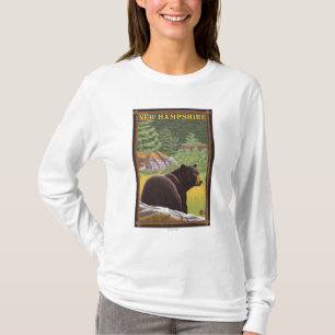New HampshireBlack Bear in Forest T-Shirt