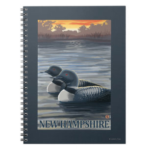 New HampshireCommon Loon Spiral Notebook